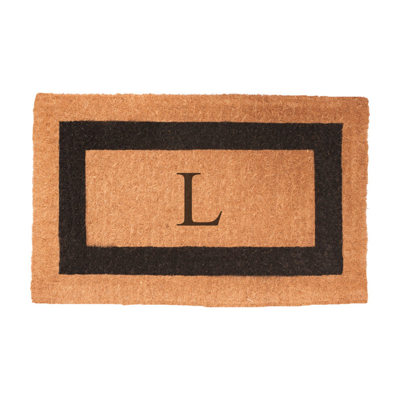 Stansfield Personalizable Outdoor Doormat, Rectangle 1'6'' x 2'6", L