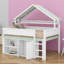 Lit mezzanine avec armoire de rangement spacieuse Dreamy-33876830