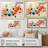 " Colorful Mid Century Abstract Atomic I "-433198569-433198570