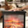 TURBRO Infrared Electric Fireplace Stove, 19" Freestanding Stove Heater with 3-Sided View, Realistic Flame