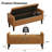 47" W Water-Resistant Faux Leather Upholstered Flip Top Storage Bench-1037787461