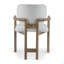 Ensemble de 2 chaises de salle à manger rembourrées avec accoudoirs en bois d'hévéa, capacité de poids de 300 lb-308261768-308261773