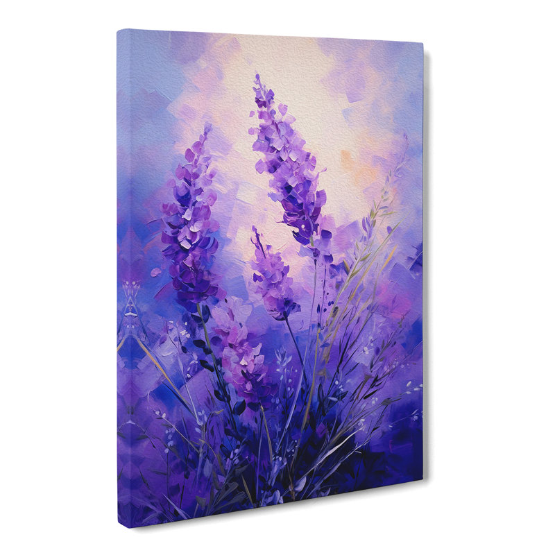 Lavender Flower Impressionism No.3 - Print, 76cm H x 50cm W x 3cm D