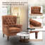 Angiolino Upholstered Button Tufted Small Accent Chair Armchair-1703948230