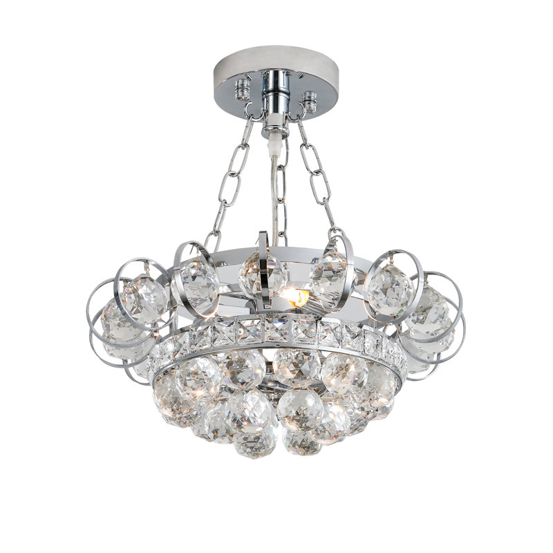 Lustre traditionnel à niveaux unique / spectaculaire à 3 lumières avec détails en cristal Julia