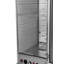 Armoire de maintien / d'épreuvage chauffée 33 po isotherme avec porte vitrée et capacité de 36 casseroles en argent (km-chp36-sigl)