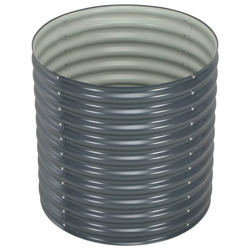 Metal Planter Box, 81cm H x 80cm W x 80cm D, Grey
