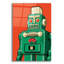 «Vintage Green Robot» par Ron Magnes, art mural en verre acrylique-1901099479