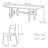 Solid wood ash unique dining table set-107205785