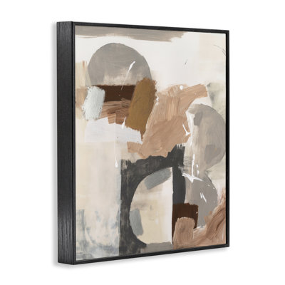 Art abstrait giclée sur fond abstrait gris expressif par Victoria Barnes