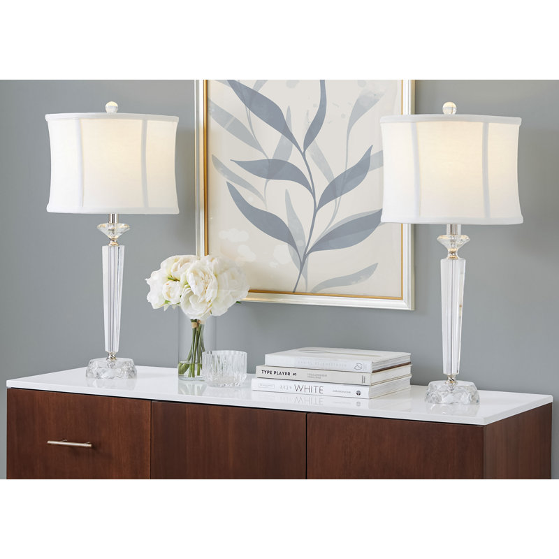 lampe de table en cristal.