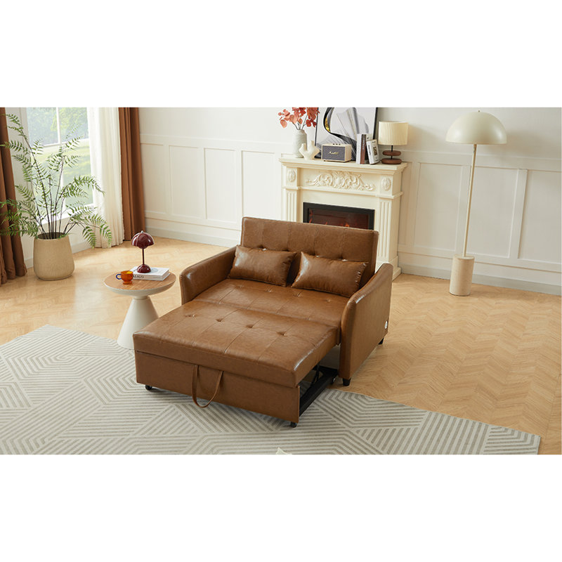 Lit convertible, fauteuil ajustable surdimensionné avec trois ports USB, canapé de salon