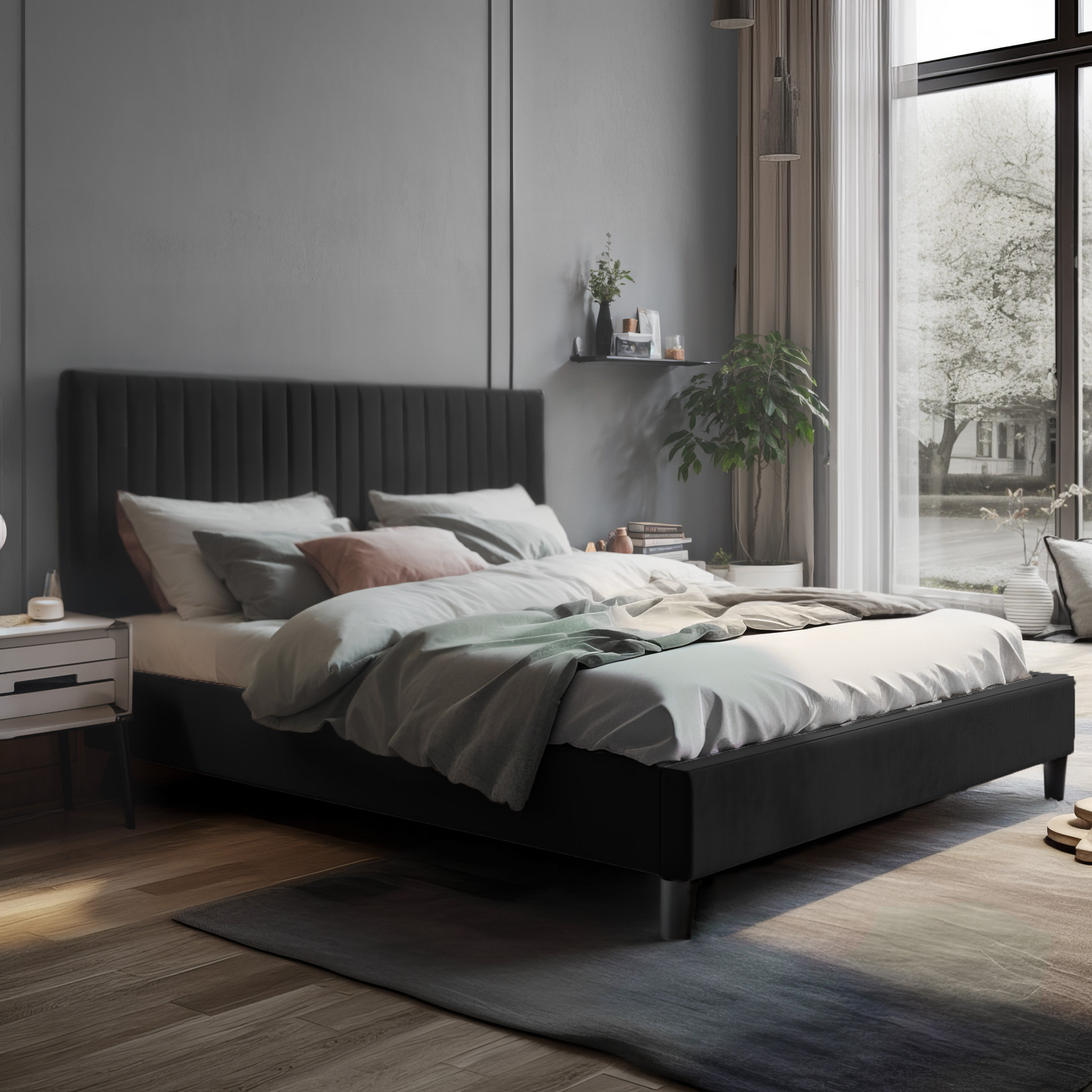 Willa Arlo Interiors Dunphy Upholstered Platform Bed & Reviews