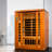 Dynamic Saunas Bellagio 3-Person Low EMF FAR IR Sauna in Canadian Hemlock