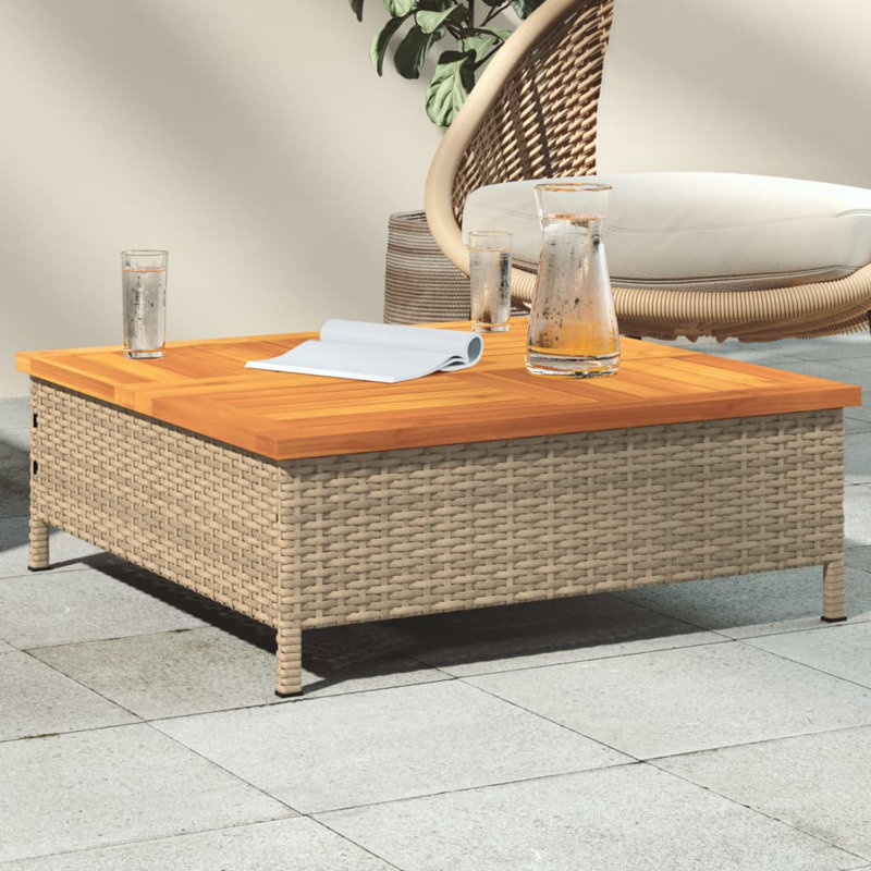 Andreano Square Outdoor Coffee Table , 70cm cm W 70cm cm D, Beige