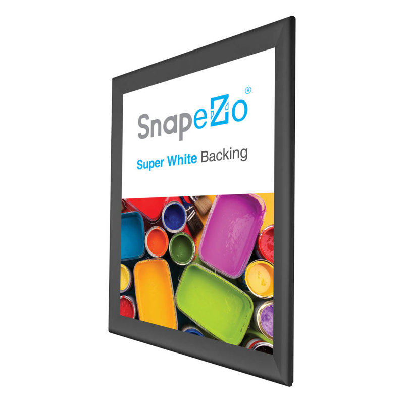 Cadre en aluminium Snapezo Snap Frame, Noir, 34 po x 48 po