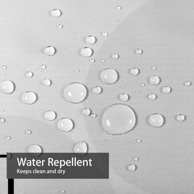Rideau de douche imperméable à motif floral avec 12 cercles