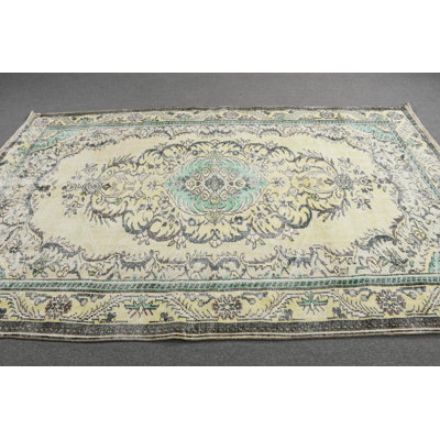 Authentique tapis turc rétro à motif complexe pour une décoration élégante et classique