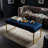 Perillo Velvet Upholstered Bench