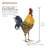 28"H Metal Feathered Rooster Statue