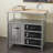 Metal Army Surplus Style 3 Drawers 2 Shelves and 1 Door Room Cabinet with Numbers and Text