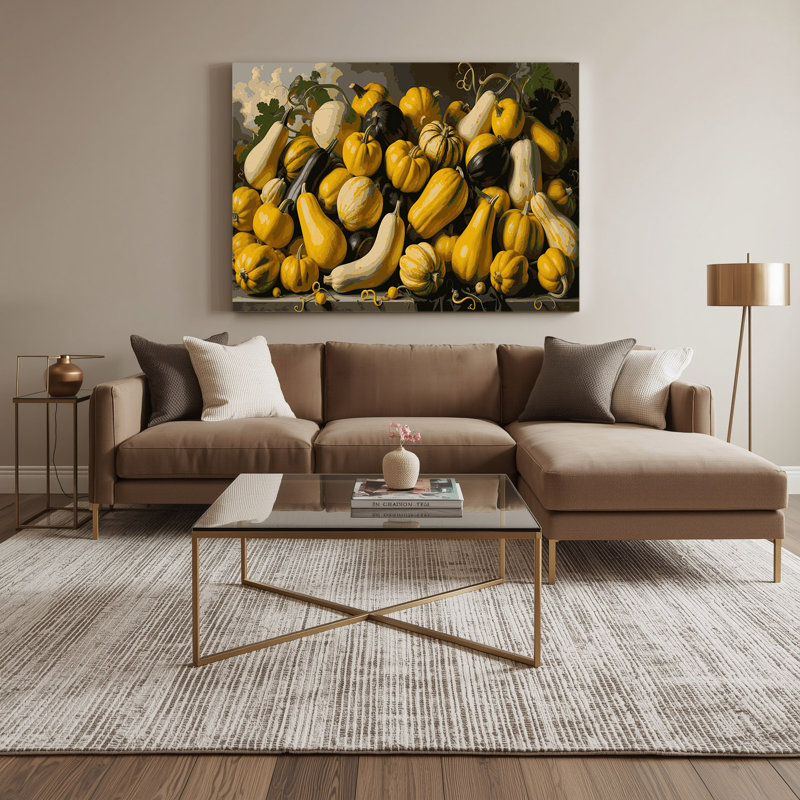 Art mural sur toile, "Légumes jaunes", H 12 po x l 18 po