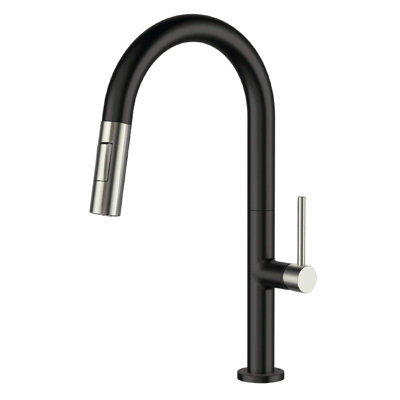 Pull Down Single Handle Kitchen Faucet with Accessories