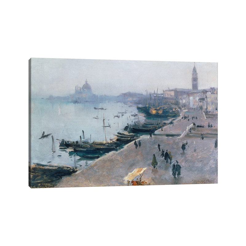 Venice In Grey Weather by John Singer Sargent - Wrapped Canvas Gallery-Wrapped Canvas Giclée