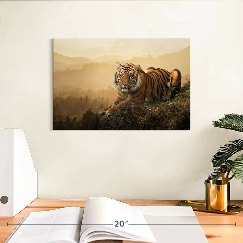 Tigre féroce de Sumatra, H 8 po x l 12 po