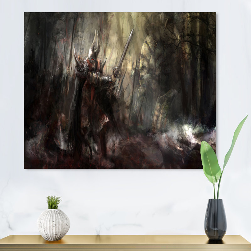 «Video Game Greek Mythology Fight II», reproduction sur toile, H 30 po x l 40 po x P 1,5 po, Toile tendue