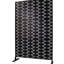 Outdoor & Indoor Metal Privacy Screen 76" H48" W - For Patio, Deck, Balcony. Rust Fade . Elegant Design. Easy Assembly Instructions-125216559