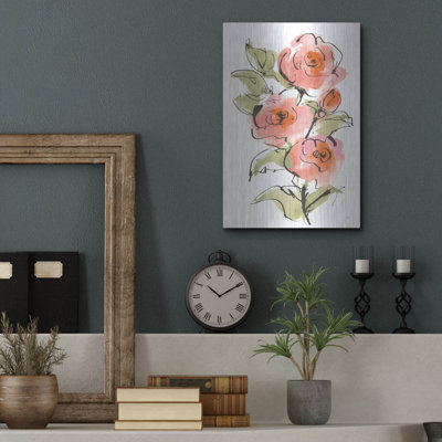 Art mural en métal «Smooth Rose 1» par Chris Paschke