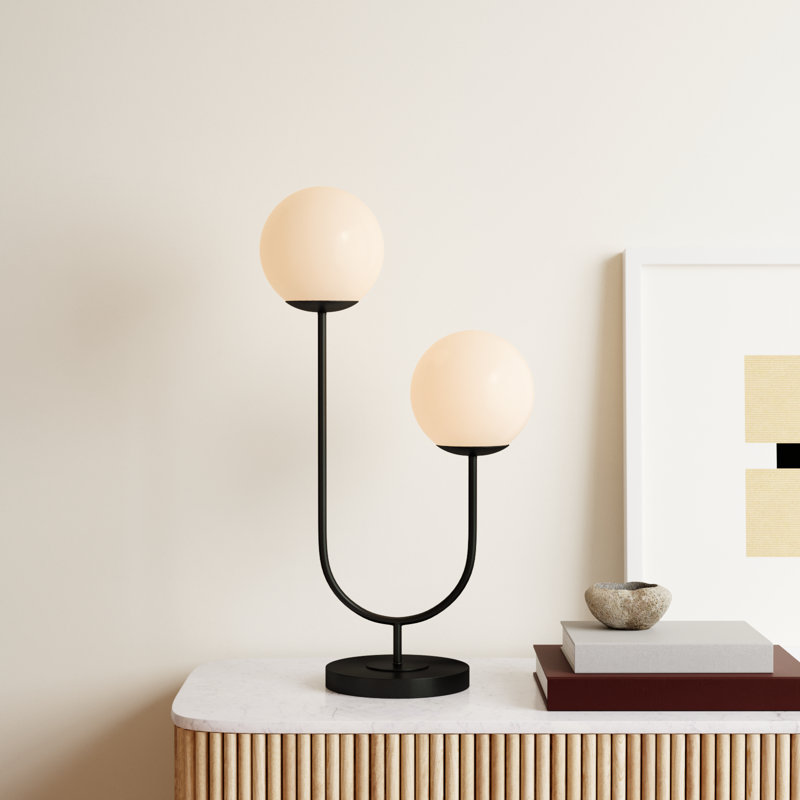Ruby Metal Table Lamp, Blackened Bronze