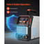 Découpeur de plasma, machine de découpe plasma à arc pilote non tactile 50A, inverseur numérique à double tension IGBT 110V / 220V - avec fonction 2T / 4T et temps de PA / PT réglable pour les réparations à domicile, les ateliers