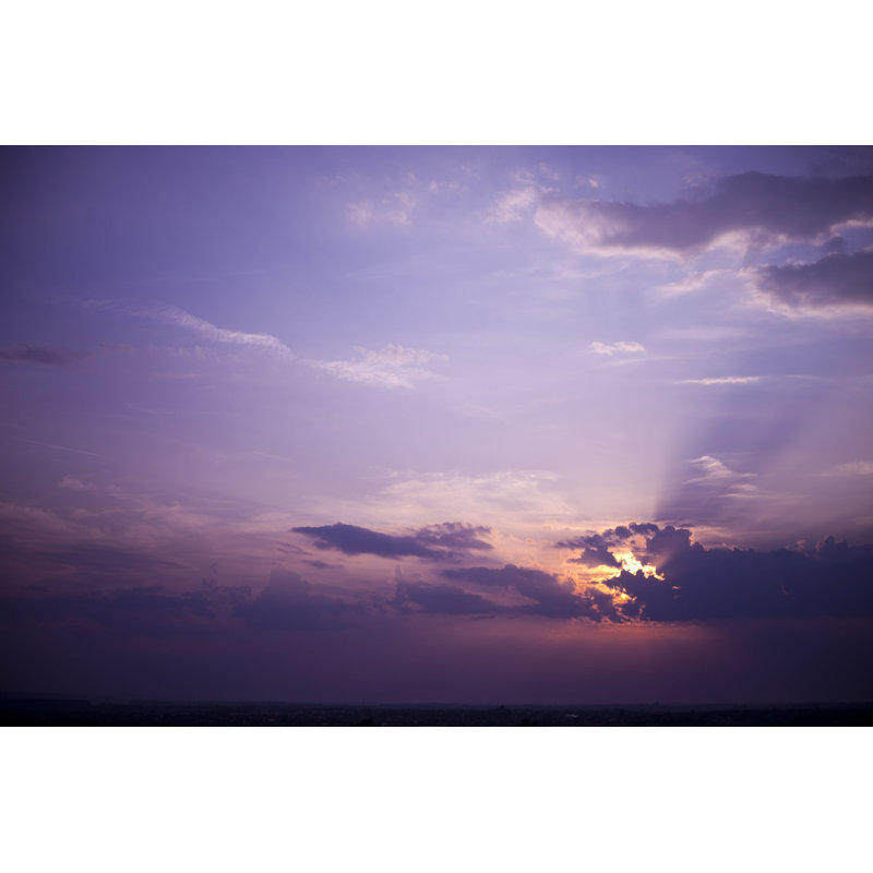 Mauve ciel - photographie sur toile tendue, H 32 po x l 48 po