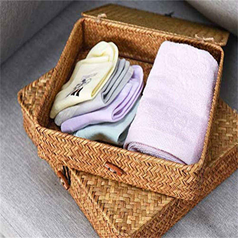 Highland Dunes Wicker Decorative Bin