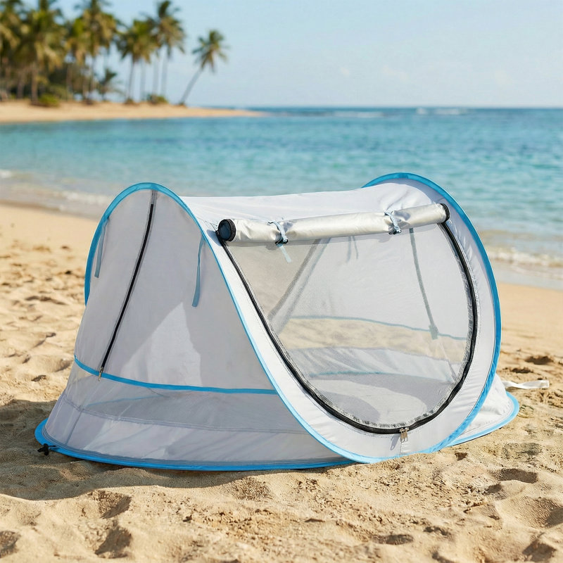 Tente de plage Wilwolfer pour bébé, Argent