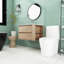 Meuble-lavabo mural simple 29,7 po avec plateau en résine Zyionna-951819300