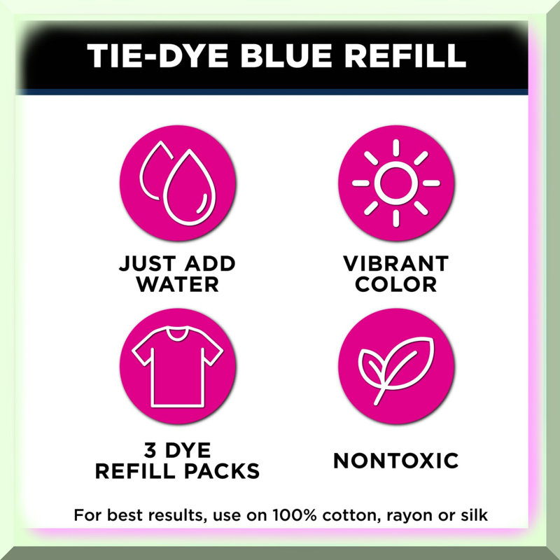 Blue Hue Refill Magic Dye Packets, 3 Pack