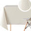 Wipeable Vinyl PVC Oilcloth Table Cover 200x140cm 78x55in, Rectangular Retro White Floral Tablecloth, Durable Plastic Table Protector Fits Up To 6 Seater Kitchen Dining Tables-1938486324