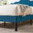 Full Size Bed Frame with Adjustable Headboard, Upholstered Platform Bed, Mattress Foundation, No Box Spring Needed-662846389-655101163
