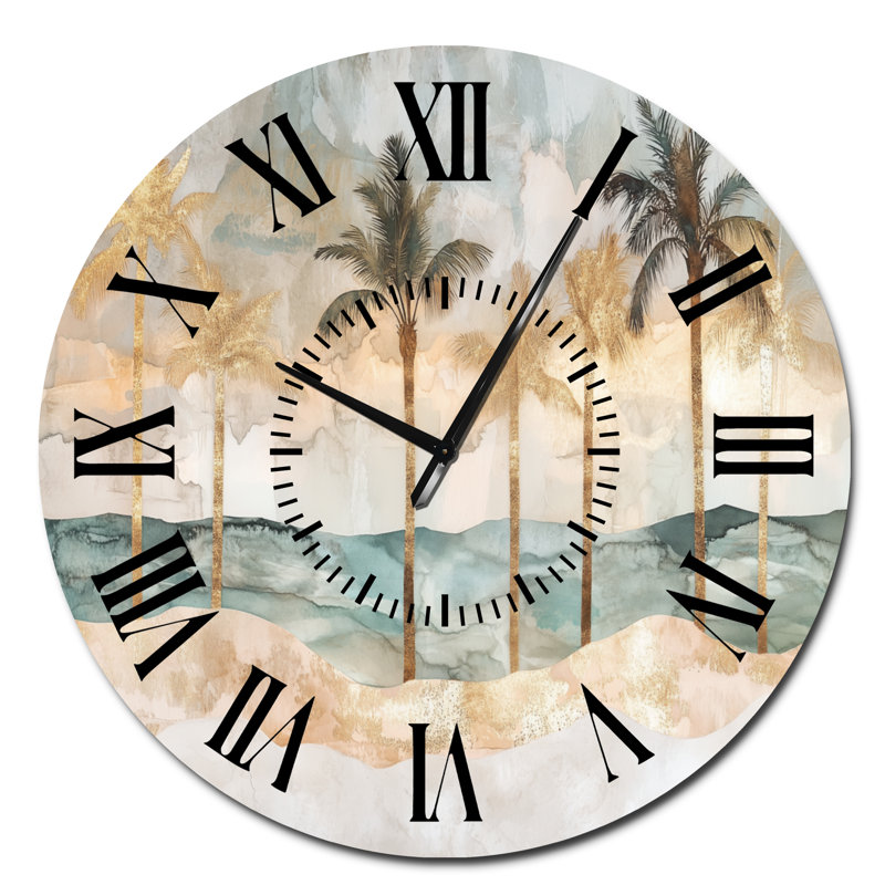 Horloge murale Palms, Surdimensionné