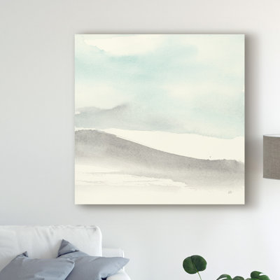 « bleu azur i », reproduction de peinture à l’aquarelle sur toile tendue