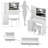 40.2" Makeup Vanity Table with Cushioned Stool, Touch-Control LED Mirror (3-Color & Brightness Adjustable), Drawers, and Multi-Layer Storage-934255642
