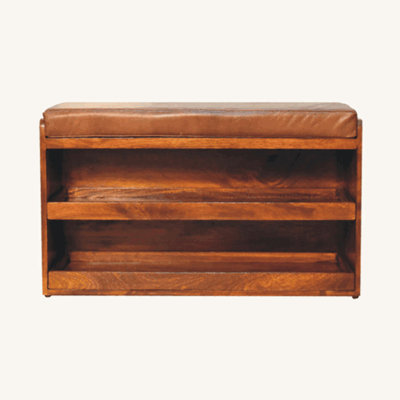 Banc de rangement escamotable pour chaussures