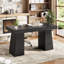 Bureau d'ordinateur spacieux et moderne avec tiroirs - Table d'écriture de 55 x 27,5 pouces - Tablettes de rangement pour le bureau ou les jeux - Poste de travail durable - Noir-132145408