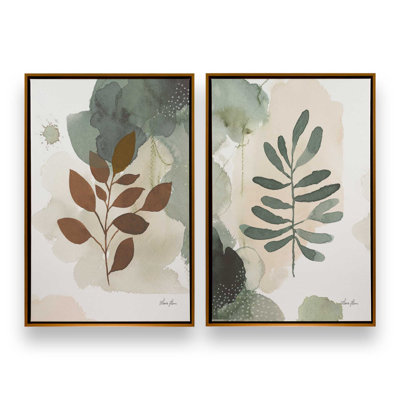 Ensemble de 2 feuilles harmoniques duo I