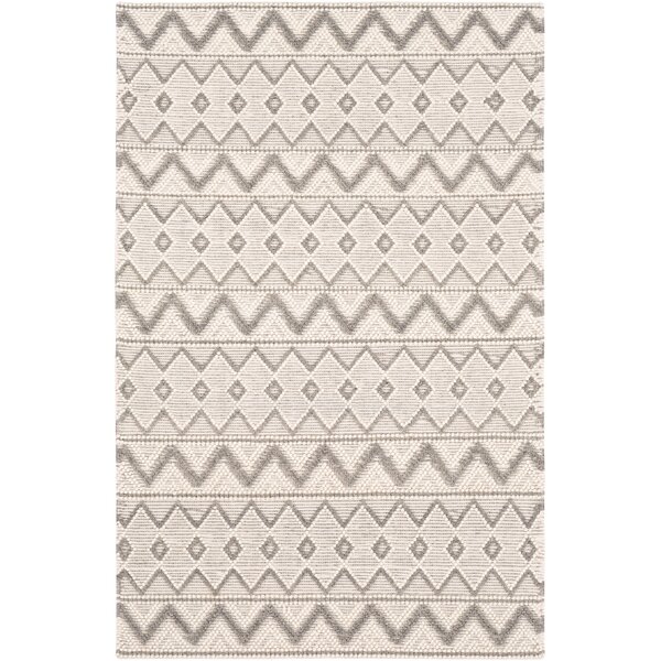 Emile Oriental Handmade Flatweave Wool Indoor Area Rug in Black/White