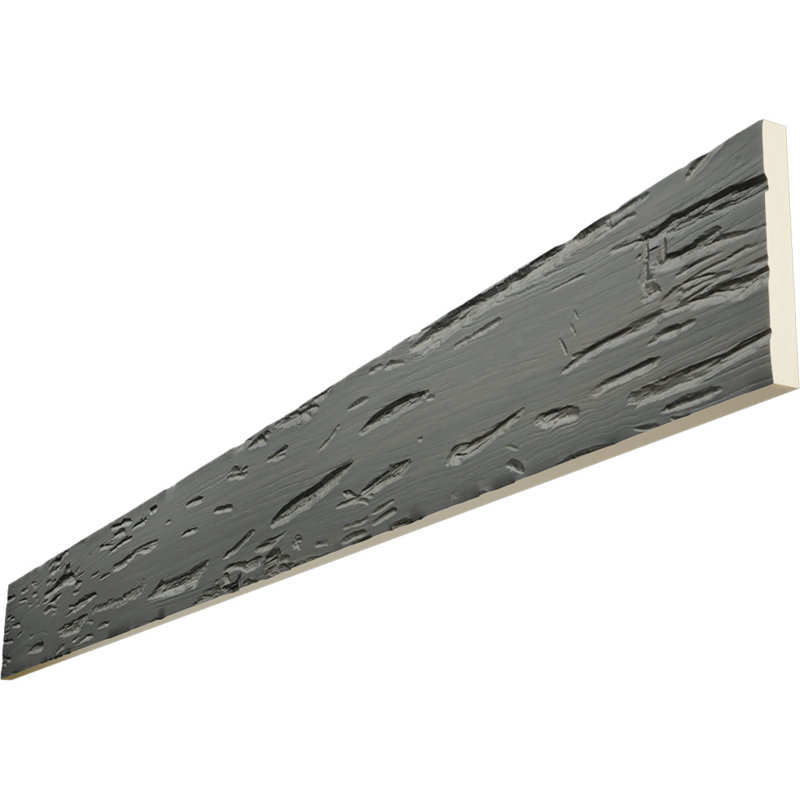 Planche en faux bois Pecky Cypress Endurathane, H 12 po x l 72 po x P 1 po, Ardoise