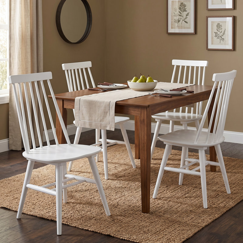 Chaises de salle à manger Alvie, Blanc